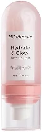 MCoBeauty Hydrate & Glow Ultra-Fine Mist - Shimmering Face & Body Spray, Vegan, Cruelty Free Cosmetics