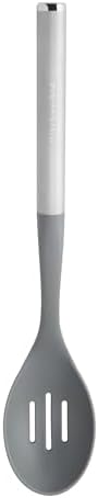 KitchenAid Slotted Spoon with Stainless Steel Handle, Nonstick Safe, Ideal for Draining and Scooping, Durable and Dishwasher Safe