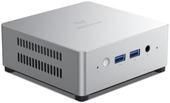 MINISFORUM UN100L Mini PC, Intel 12th Gen Alder Lake- N100,16GB LPDDR5 RAM 512GB SSD, Desktop PC 4K Triple Display, 4xUSB Ports,Gigabit Ethernet,Business PC for Home-Server/Network Firewall (Renewed)