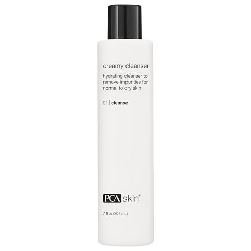 PCA SKIN Creamy Moisturizing Face Cleanser, Gentle Daily Face Wash for Dry and Sensitive Skin, Leaves Skin Feeling Soft and Smooth, Helps Remove Makeup, Dirt, and Impurities from Skin, 7.0 oz Bottle