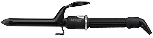 BaByliss Pro Spring Curling Iron, Porcelain Ceramic Professional For Multiple Hair Types, Reaches 430 Degrees for Loose Long Lasting Curls