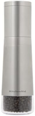 KitchenAid Stainless Steel Filled Pepper Grinder, 8 Inch