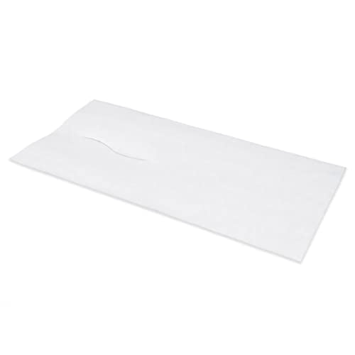 Avalon Papers 583 Chiro Headrest Sheets with Slit, 12" x 24", White (Pack of 1000) - Chiropractic Face Paper - Barrier Protection - Smooth Finish for Comfort - Medical Supplies