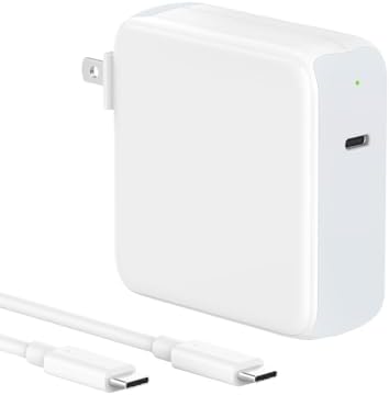 96W USB C Charger for MacBook Pro 16, 15, 14, 13 inch 2024, 2023, 2022, 2021, M4 M3 M2 M1 MacBook Air, USBC Laptop Power Adapter, iPad, LED, 6.6ft 5A Cable Charging as Fast as Original Quality