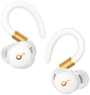 Soundcore Sport X20 by Anker, True-Wireless Workout Earbuds, Rotatable and Extendable Ear Hooks, Noise Cancelling, Deep Bass, IP68 Waterproof, Sweatproof, Dustproof, 48H Play, for Gym(Renewed)