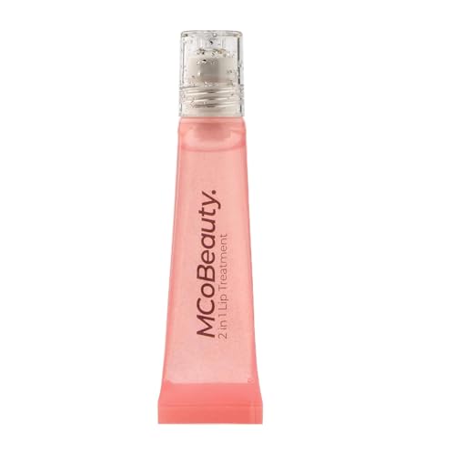MCoBeauty 2-in-1 Glow & Treat Lip Oil, Birthday Edition, Hydrating Tint for Luscious Lips, Vegan, Cruelty Free Cosmetics