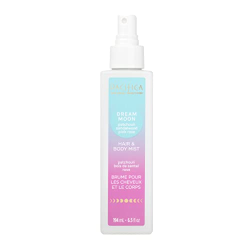 Pacifica Hair Perfume & Body Fragrance Spray Mist - Dream Moon with Vanilla, Almond & Spices – Alcohol-Free, Vegan & Cruelty-Free, 6.5 oz