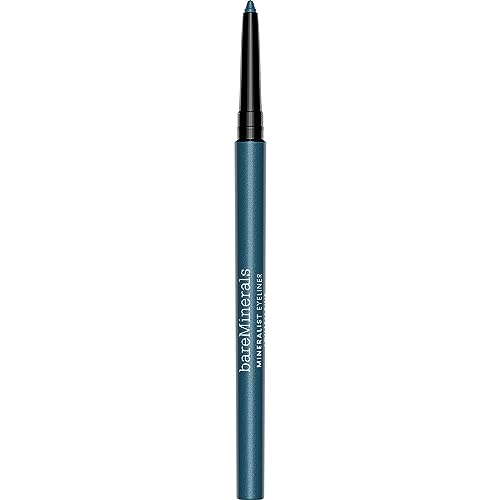 bareMinerals Mineralist Lasting Eyeliner, Mineral-Based Waterproof Eyeliner, Long-Lasting Blendable Color, Safe for Waterline, Retractable, Vegan