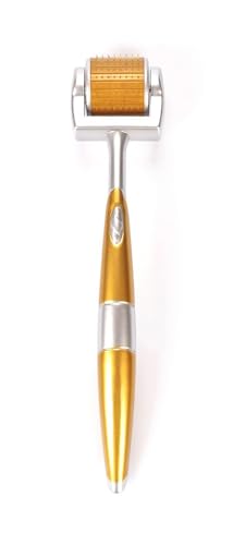 Professional Derma Roller 192 Individual Real Needles Titanium Micro Needles Skin Care Tools Microneedling Roller for Home Use with Storage Case & User Manual