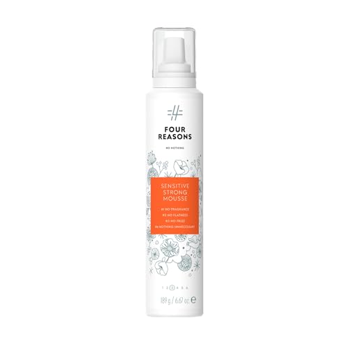 No nothing Very Sensitive Strong Hair Volumizing Mousse - Hypoallergenic, Unscented, Free from Fragrance, Paraben, Alcohol and Gluten, Soy-Free, 6.8 oz