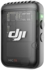 DJI Mic 2 Transmitter (Shadow Black), Wireless Microphone with Intelligent Noise Cancelling, 14-Hour Internal Recording, 6-Hour Battery, Magnetic Attachment, Bluetooth Microphone, YouTube, Vlogs