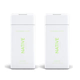 Native, Cucumber and Mint Body Wash 11.5 oz Bottles x2