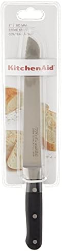 KitchenAid KKFTR8BROB Classic Forged Series Triple Rivet Serrated Bread Knife, Onyx Black, 8"