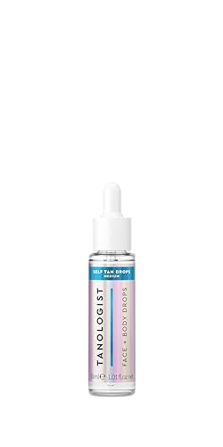 Tanologist Face and Body Drops, Light - Illuminating Self Tan Drops, Vegan and Cruelty Free, 1.01 Fl Oz