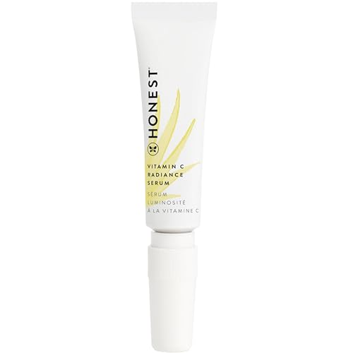 Honest Beauty Mini Vitamin C Brightening Serum | Improves Skin Tone + Complexion | Vitamin C, Pearl, Hyaluronic Acid | EWG Verified + Cruelty Free | Travel Size, 0.33 fl oz