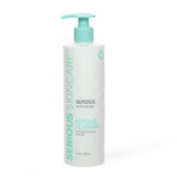 Serious Skincare Glycolic Cleanser 12 oz. - Glycolic Acid Skin Retexturizing Facial Wash - Aloe Leaf Juice – Normal, Oily, Combination Skin - Creamy Deep Pore Cleansing Formula