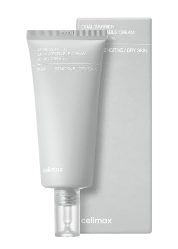 celimax Dual Barrier Skin Wearable Cream | Long Lasting Cream Face Moisturizer with Ceramides, Hyaluronic Acid, Moisturizing, Hydrating, Soothing, Repairing, Day & Night Cream, 50ml