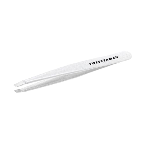 Tweezerman Exclusive Moon Dust Slant Tweezer - Hair Removal Tweezers, Stainless Steel