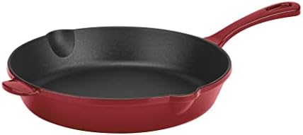 Cuisinart Chef's Classic Enameled Cast Iron 10-Inch Round Fry Pan, Cardinal Red
