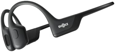 SHOKZ OpenRun Pro - Open-Ear Bluetooth Bone Conduction Sport Headphones, Sweat Resistant Wireless Earphones for Workouts and Running with Premium Deep Base - Built-in Mic, with Hair Band, Black