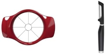 KitchenAid Classic Fruit Slicer, One Size, Red & KE112OHOBA KitchenAid Classic Euro Peeler, One Size Black 2