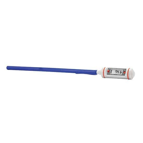 Traceable Digital Pocket Thermometer with Calibration, 302°F; High-Accuracy, 8" Long-Stem