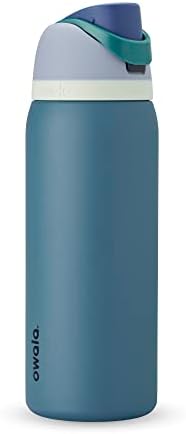 Owala FreeSip Insulated Stainless Steel Water Bottle with Straw for Sports, Travel, and School BPA-Free Sports Water Bottle, 32 oz, Denim