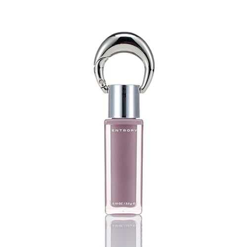 ENTROPY Makeup 2-in-1 Charm Shiny Glowy Lip & Cheek Gloss Tint Keychain, High Pigment Long Lasting Lip Color & Plumping Gloss, C9 Berly Charm