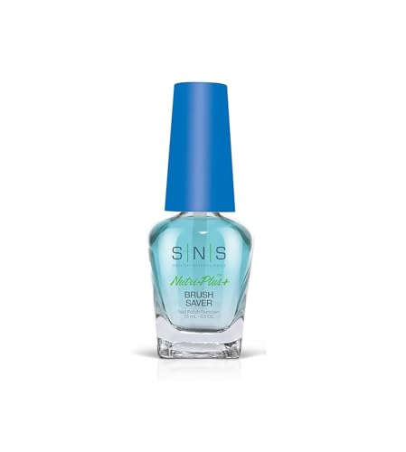 SNS Nail Polish Remover for Nail Dip Powder, Brush Saver - Maintains Soft & Clean Brushes Between Applications - Helps Restore Hardened Brush Bristles - 0.5 Oz