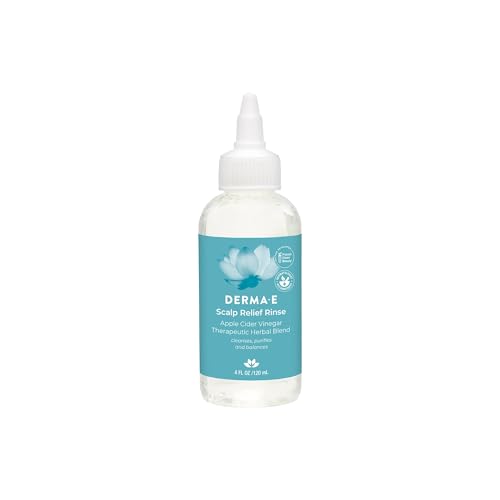 DERMA-E Scalp Exfoliating Rinse, Clarifying Rescue for Scalp Relief, Color-Safe pH Balance and Dandruff, 4 fl oz