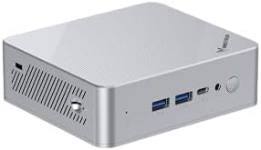 MINISFORUM UN150P Mini PC Intel N150 Processor (up to 3.60 GHz) Desktop Computer, 16GB RAM 512GB SSD, HDMI2.1 TMDS ×2，USB-C ×1 Video Output Intel UHD Graphics Personal Computer
