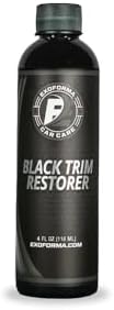 ExoForma Black Trim Restorer - Unique Dye-Infused Formula Lasts 6+ Months - Restores Factory Black to Plastic Trim - Protects Against UV Rays, Helps Conceal Scratches & Scuff Marks - Works in Seconds