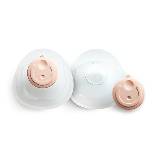 Munchkin Silicone Breast Milk Collector Cup with Storage Plug - Discreet and Comfortable, Leak Free Nursing Pad Alternative for Breastfeeding Postpartum Moms, BPA Free, 2 Pack