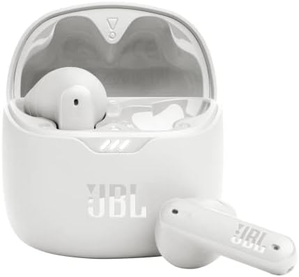 JBL Tune Flex - True Wireless Noise Cancelling Earbuds (White), Small (Renewed)