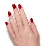 LONDONTOWN Scarlet Red Glossy Nail Polish, Vendetta lakur, Vegan Chip-Resistant Long-Lasting Nail Lacquer, 40 fl oz