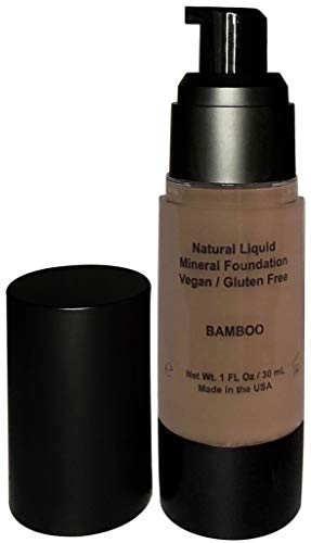 Mom's Secret 100% Natural Foundation, Organic, Vegan, Aloe Based, Natural Sun Protection, Gluten Free, Cruelty Free, Made in the USA, 1FL Oz. (Bamboo)
