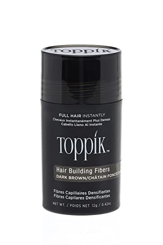 Toppik Hair Building Fibers, 12g Fill In Fine or Thinning Hair Instantly Thicker, Fuller Looking Hair 9 Shades for Men & Women