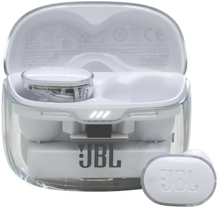 JBL Tune Buds - True Wireless with Active Noise Cancelling in-Ear Earbuds - Ghost Edition White (Renewed)
