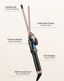 Small Curling Iron 3/8 Inch, Thin Curling Wand for Short Hair, 9mm Long Barrel Ceramic Hair Curling Iron