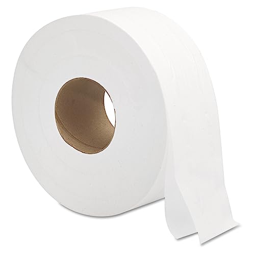 9JUMBO Jumbo Roll Bath Tissue, 2-Ply, 9", White (Case of 12)