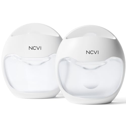 NCVI Silicone Breast Milk Collector Catcher, Let Down Manual Breastmilk Saver Collection Cup for Leaking Milk, Wearable Nursing Cups BPA Free, Invisible Slim Design for Regular Bra, 2.3oz/70mlx2 Count