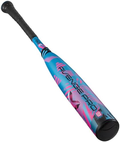 Axe | Avenge Pro 3 | USSSA Baseball Bat | Drop -10/-8/-5 | 3-Piece Composite | 2 3/4" Barrel | Blue/Pink (Pro Flared Handle, -10, Carbon Fiber, 1, 29", Avenge Pro 3 USSSA)