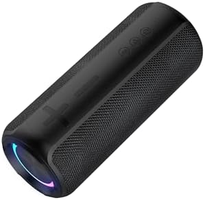 Portable 30W Bluetooth Speaker with LED Light Show, IPX6 Waterproof, Deep Bass, TWS & DSP Audio, Bluetooth 5.2, 10H Battery, Portable Wireless Speaker for Home, Outdoors & Parties