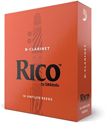 D'Addario Rico Bb Clarinet Reeds, Strength 2, Pack of 10