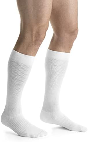 JOBST ActiveWear 20-30mmHg Compression Socks Knee High, Closed Toe, Cool White, X-Large