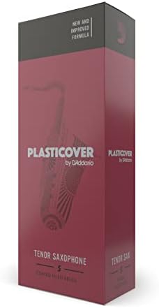D'Addario Rico Plasticover Tenor Sax Reeds, Strength 1.5, 5-pack