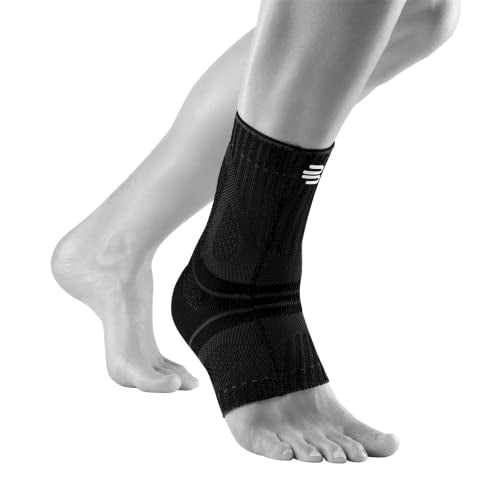 Bauerfeind Sports Achilles Support - Relieves the achilles tendon while running, jumping, and moving - All Black, Large