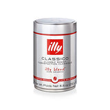 illy Whole Bean Coffee - Perfectly Roasted Whole Coffee Beans – Classico Medium Roast - with Notes of Caramel, Orange Blossom & Jasmine - 100% Arabica Coffee - No Preservatives – 8.8 Ounce, 6 Pack (packaging may vary)