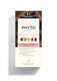 PHYTO Phytocolor Permanent Hair Color, 5.7 Light Chestnut Brown, with Botanical Pigments, 100% Grey Hair Coverage, Ammonia-free, PPD-free, Resorcin-free, 0.42 oz.