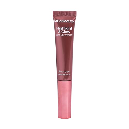 MCoBeauty Highlight & Glow Beauty Wand, Blush Glow, Luminous Highlight for Radiance Skin, Vegan, Cruelty Free Cosmetics